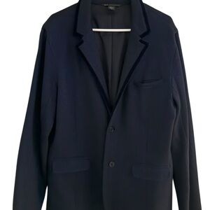 Armani Exchange Dark Navy Single-Breasted Blazer